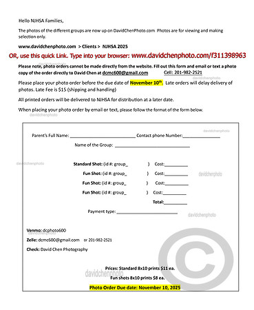 NJHSA Order Form and Prices